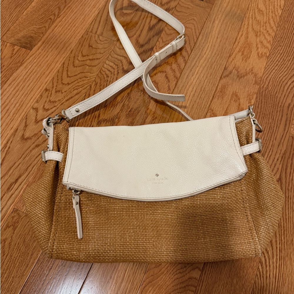 Kate Spade Brown and Cream Crossbody Bag